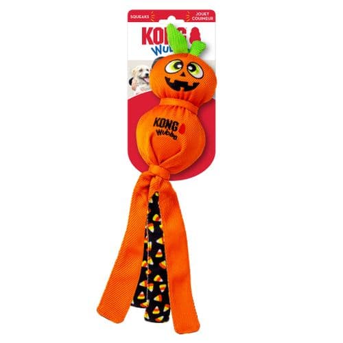 KONG Wubba Halloween Ballistic Pumpkin Large - Orange