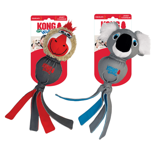 KONG Wubba Mandril / Kaola Dog Toy Squeaky Tails