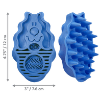 KONG ZoomGroom Boysenberry Lg EU Dog Grooming Brush - ZG2E