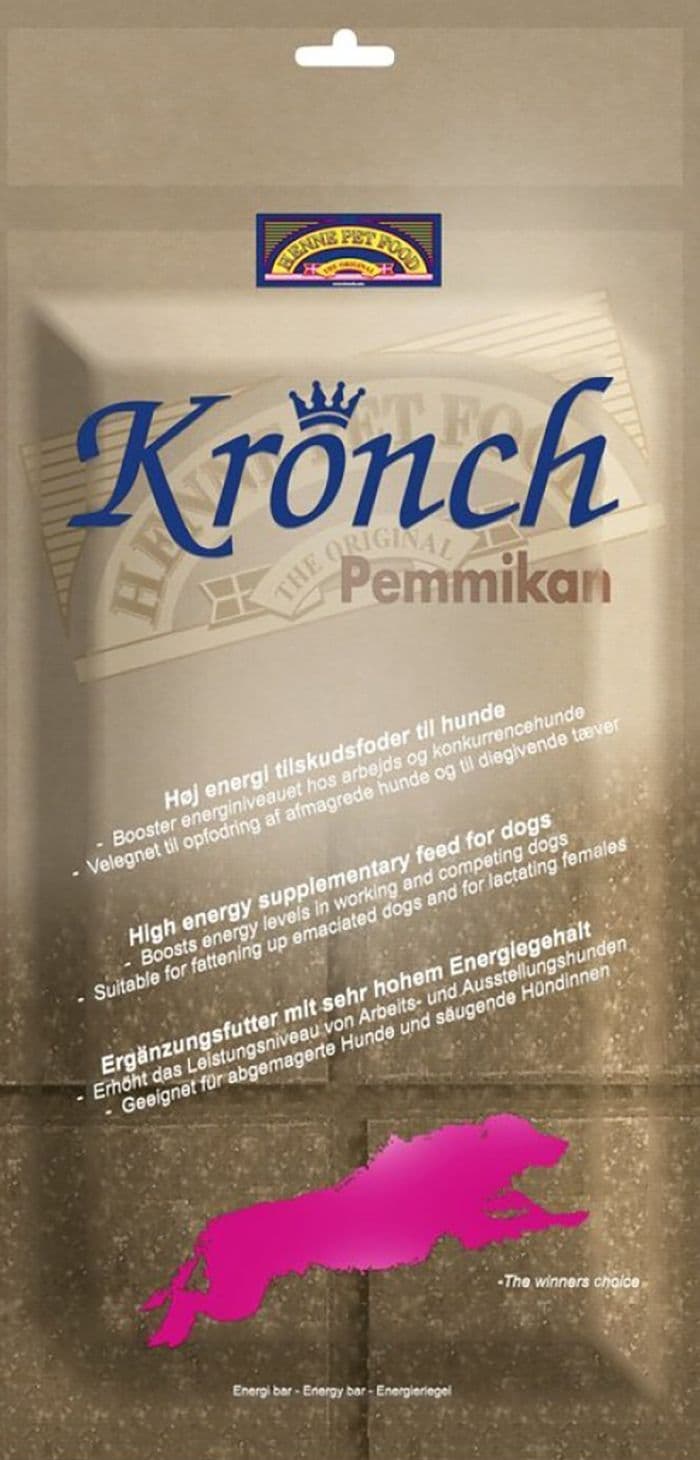 Kronch Pemmikan Energy Boost Bar For Working Dogs - Salmon Flavor, 400g High-Energy Snack