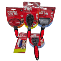 Mikki Dog Grooming 5 Piece Kit Bundle Puppy Cat Pet Brushes Slicker Clearance