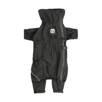 Mikki Overall Silk Lined Doodle Waterproof Coat - Black - Dog walking