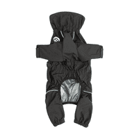 Mikki Overall Silk Lined Doodle Waterproof Coat - Black - Dog walking