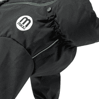 Mikki Overall Silk Lined Doodle Waterproof Coat - Black - Dog walking