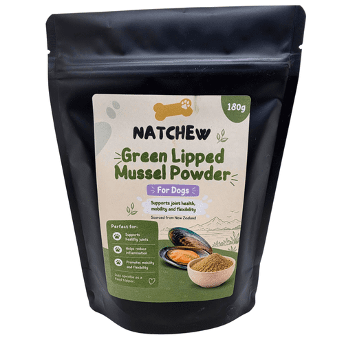 Natchew 100% Green Lipped Mussel Powder for Dogs – 180g