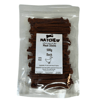Natchew Meat Sticks – 97% Single Protein Dog Treats (500 g) (Crack Sticks)
