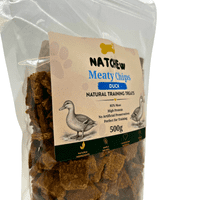 Natchew Meaty Chips 500g - Dog Training Treat - Resealable Bag
