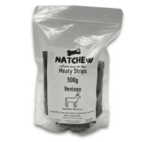Natchew Meaty Strips Goose Lamb Venison Rabbit - Dog Training Treat 500g