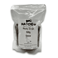Natchew Meaty Strips Goose Lamb Venison Rabbit - Dog Training Treat 500g