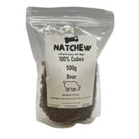 Natchew Pure 100% Training Cubes - Rabbit Chicken Beef Duck Boar Venison Lamb Tuna Ostrich - 500g