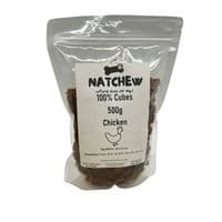 Natchew Pure 100% Training Cubes - Rabbit Chicken Beef Duck Boar Venison Lamb Tuna Ostrich - 500g