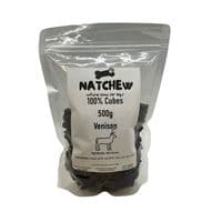 Natchew Pure 100% Training Cubes - Rabbit Chicken Beef Duck Boar Venison Lamb Tuna Ostrich - 500g