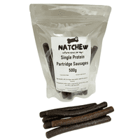 Natchew Single Protein Dog Treat Sausages – 500g Bag - Chicken Free!