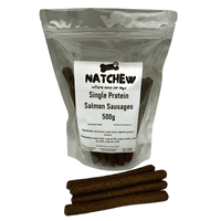 Natchew Single Protein Dog Treat Sausages – 500g Bag - Chicken Free!