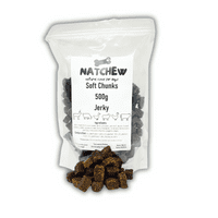 Natchew  SOFT CHUNKS  Dog Training Treat 500g - Jerky / Fish
