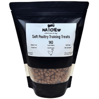 Natchew Soft Training Treats 1kg Poultry Jerky Fish Dog Pup High Value Reward Treat