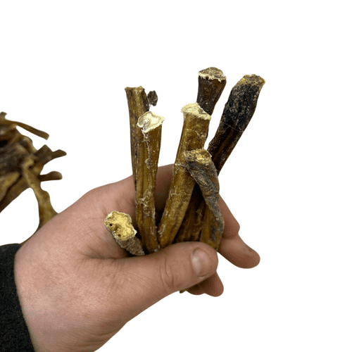 NATURAL CHEWS Skinny Pizzle Bull Bully Stick Beef Dog Chew - SPECIAL