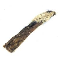 NATURAL Hairy Beef Skin Strips Flats Fur Lengths  -  20-30cm - LONG CHEW TIME - Pawstrading Skins