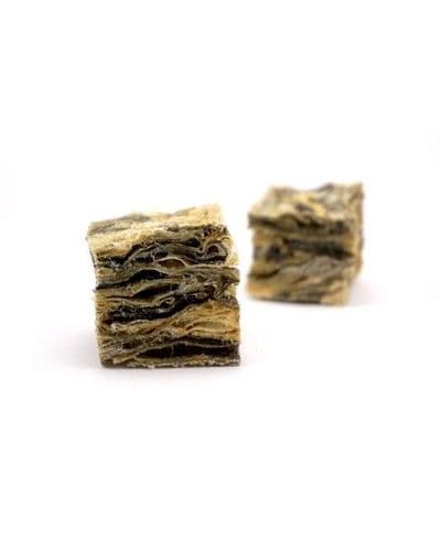 NATURAL TREATS 1KG Skippers MEDIUM Fish Skin Cubes (3-3.5cm)