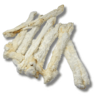 NATURAL TREATS Furry Rabbit Skin Lengths PREMIUM  Dog Chew Treat Approx 50CM