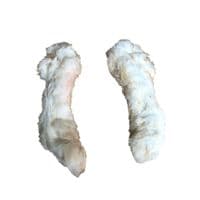 NATURAL TREATS Hairy Furry Rabbits Feet - 100% Natural