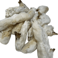 NATURAL TREATS Hairy Furry Rabbits Feet - 100% Natural