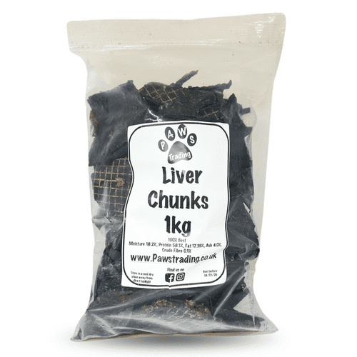 NATURAL TREATS Natural Dried Beef Liver Chunks Chew Treats