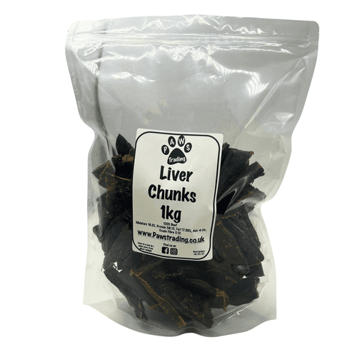 NATURAL TREATS Natural Dried Beef Liver Chunks Chew Treats