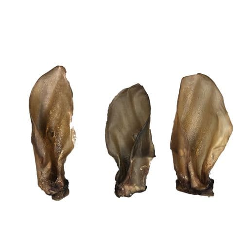 NATURAL TREATS Superior Meaty Tasty BUFFALO Beef Ears For Dogs, alternative to Pigs