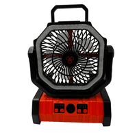 Outdoor Fan 20000mAh Rechargeable Camping Dog Fan With Light Remote Timer Oscillating