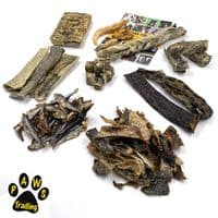 Paws Box Variety Luxury Fish Skippers Dog Chew Treats 100% Fish