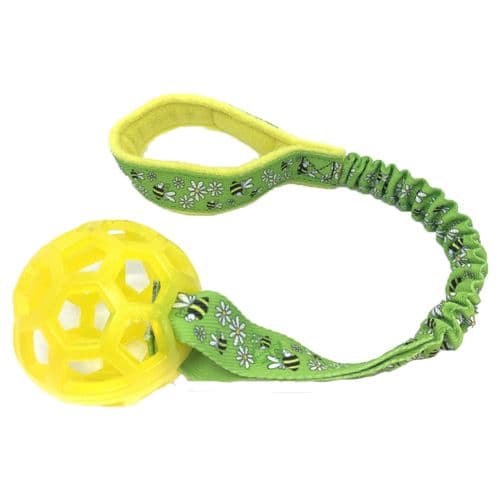 Paws Made™ Bungee Cage Ball 3.5inch Tuffs TPR Bright Colours