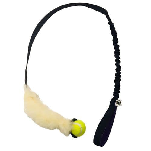 Paws Made ™ Bungee Extra Long Chaser Sheep Tennis Tug Dog Training Chase Toy