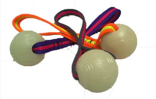 Paws Made™ Chuckit! Max Glow Medium Ball on a Webbed Handle