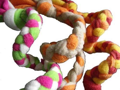 Paws Made Fleecy Tug Tuggies Tugger Dog Toy (Various Colours) Fleece toy
