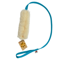 Paws Made Luxury Sheepskin Flat XL Tugger Tug Tug Agility Dog Toy Handmade in UK EXTRA LONG