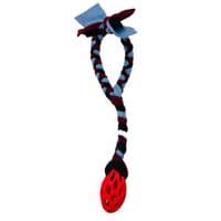 Paws Made Mini Rugby Ball with Fleece Handle