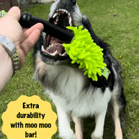 Paws Made MooGee Bungee Dog Training Toy - Sheep Rabbit Snoodle Faux