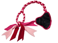 Paws Made ™ Paws Pocket ™ Petal Ball  SOFT FLEECE EXTRA LONG Tug with handle Treat Dispensing Tugger