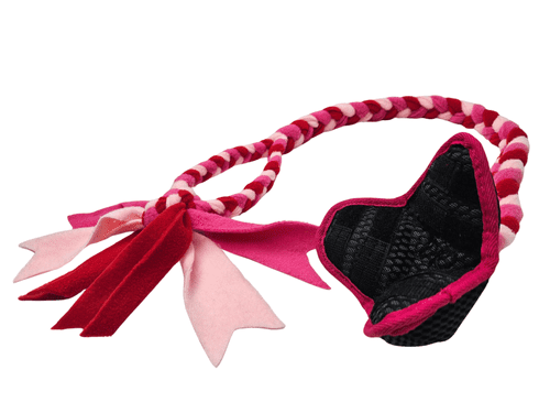 Paws Made ™ Paws Pocket ™ Petal Ball SOFT FLEECE EXTRA LONG Tug with handle Treat Dispensing Tugger
