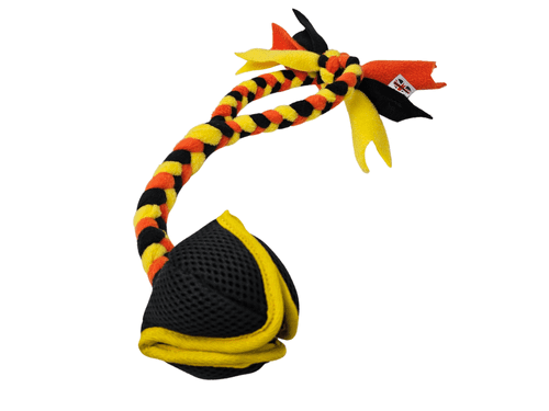 Paws Made ™ Paws Pocket™ SOFT REGULAR Fleece Tug with handle Treat Dispensing Tugger