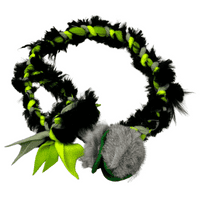 Paws Made Pocket Real Fur Fleece Tug - Rabbit or standard Flower Ball