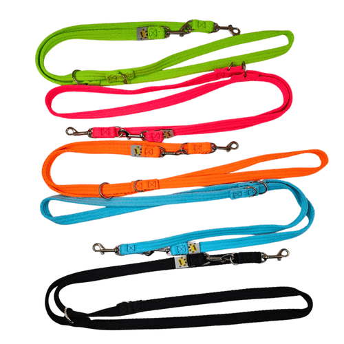 Paws Made Police Lead 20mm – 3 Stage Adjustable Double Clip Dog Lead  UK Made