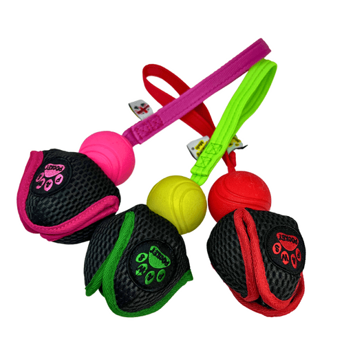 Paws Made Rabbit Scented Bungee Ball - Dog Training Treat Reward Toy For Agility
