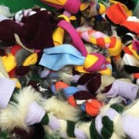 Paws Made Real Fur Fleece Tugs Dog Training Reward Toy Sheep Rabbit Tug