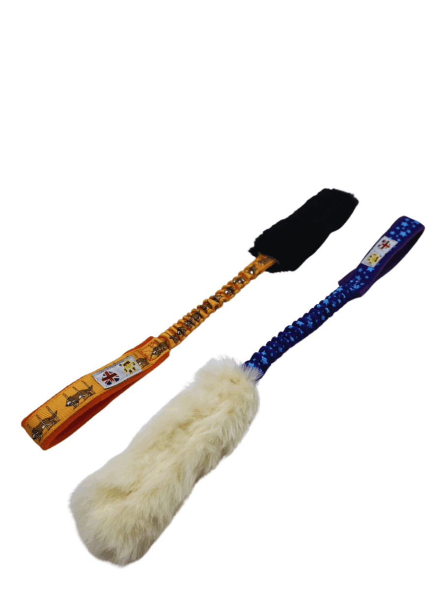 Paws Made™ Sheepskin Sheep Bungee Tugger Tug Sheep Agility Dog Toy Handmade in UK