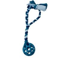 Paws Made Standard Holee Ball With Fleece Handle Dog training toy soft handle