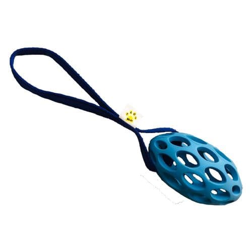 Paws Made Standard Size Rugby Ball With Webbed Handle Dog agility training toy