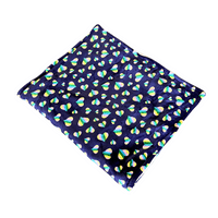 Paws Made Super Soft Blanket - DEEP PURPLE HEARTS - Crate Cage Blanket Dog Bed