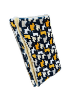 Paws Made Super Soft Blanket - NAVY DOG V2 - Crate Cage Blanket Dog Bed